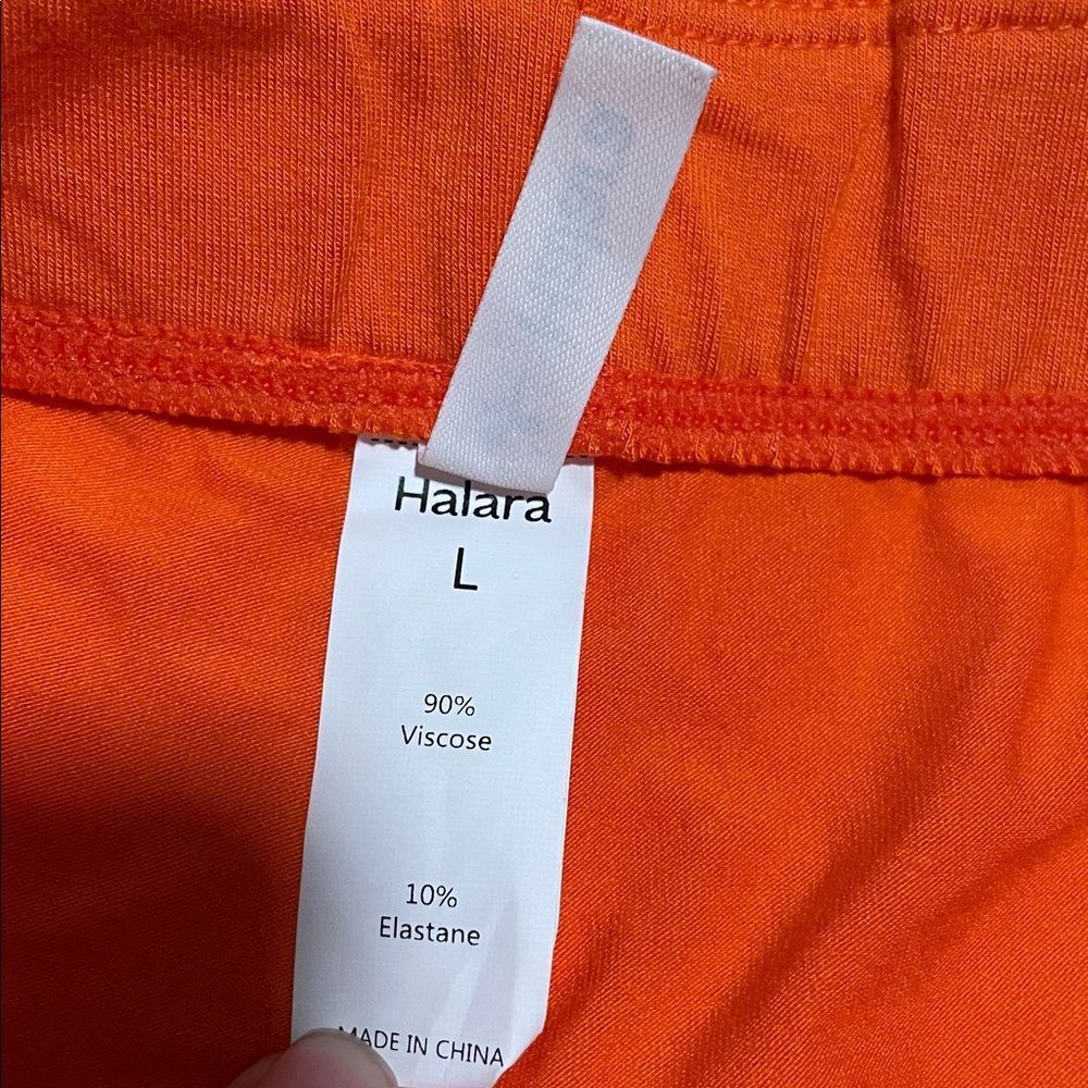 HALARA Orange Ruffle Wrap Skort - Picture 5 of 6